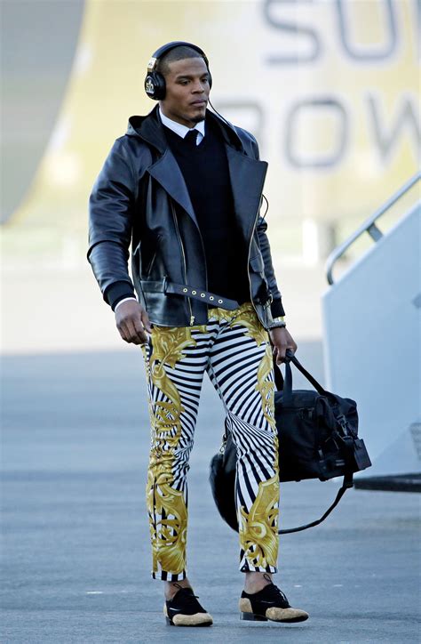 cam newton versace pants|cam newton super bowl.